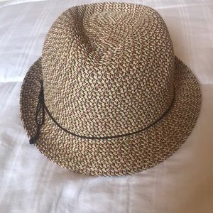 Multicolor fedora hat - never worn tags removed